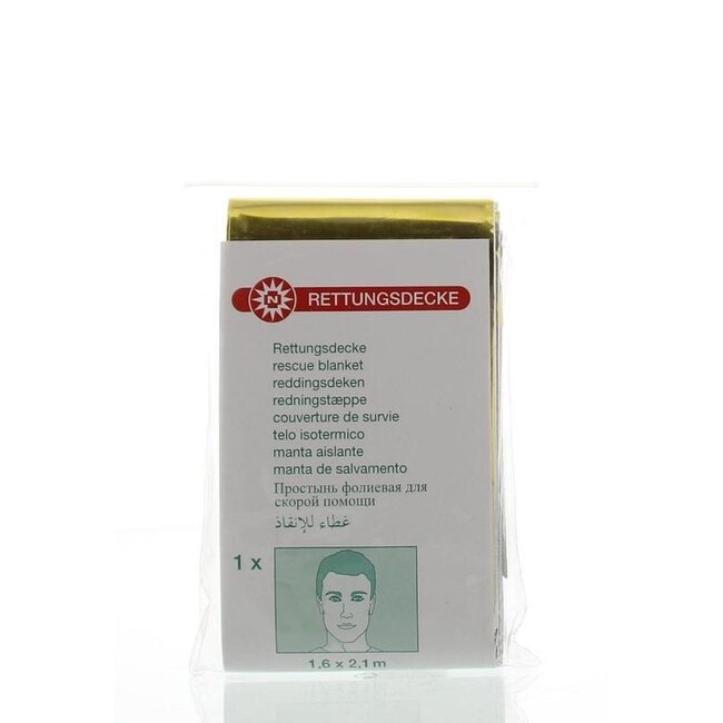 Medzorg Rettungsdecke Gold/Silber 160x210 1 Stück