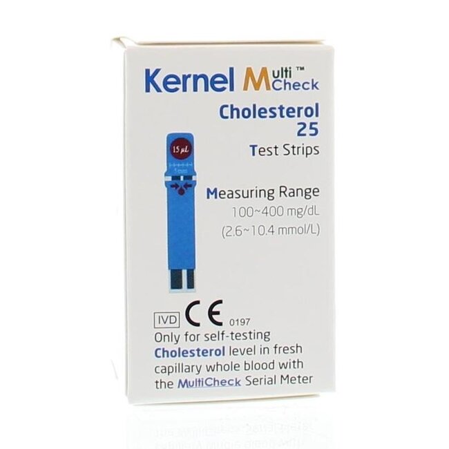 Paski do pomiaru cholesterolu Testjezelf.nu Multicheck, 25 sztuk