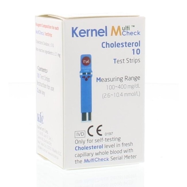 Testjezelf.nu Multicheck Cholesterin-Teststreifen 10 Stück