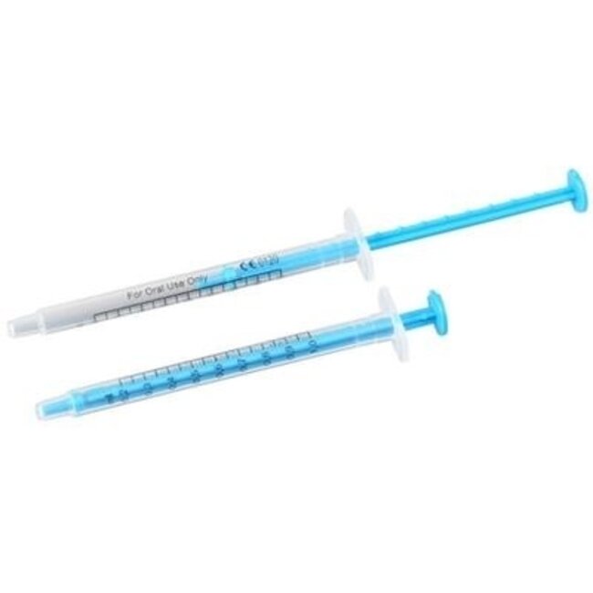Jeringa dosificadora Spruyt Hillen 1 ml azul, 50 unidades