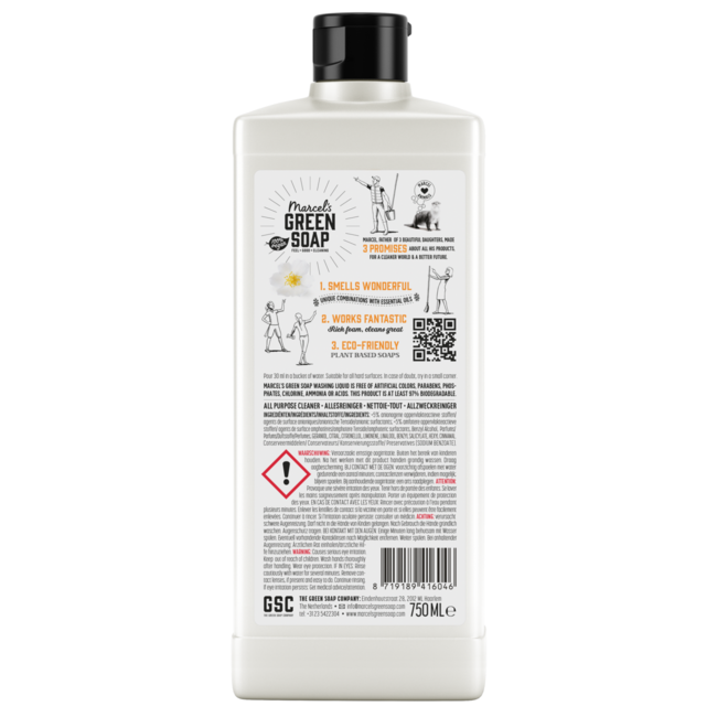 Uniwersalny środek czyszczący Marcel's Green Soap pomarańcza i jaśmin 750 ml
