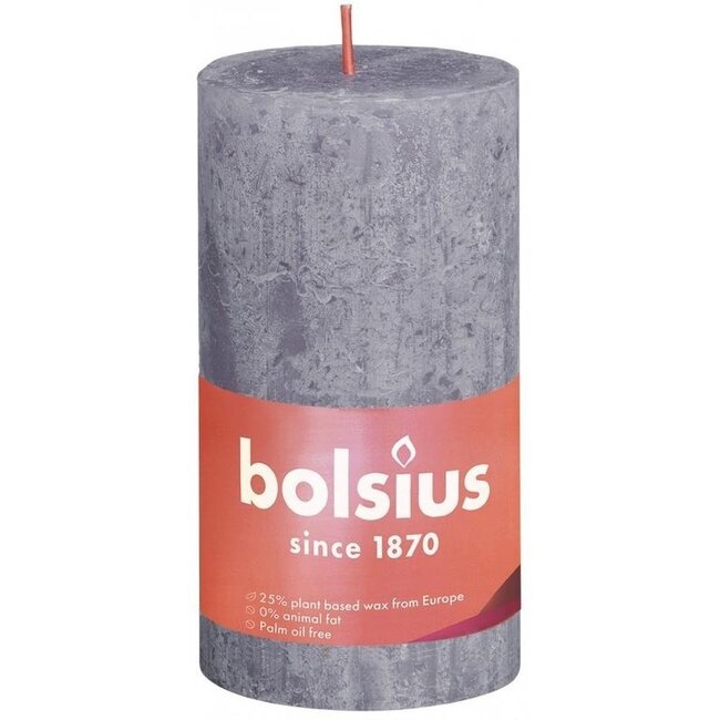 Vela rústica shine 130/68 frosted lavender 1 unidad