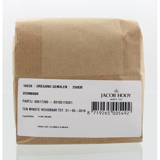 Jacob Hooy ground oregano 250 grams