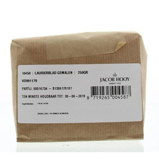 Jacob Hooy Laurier moulu 250 Grammes