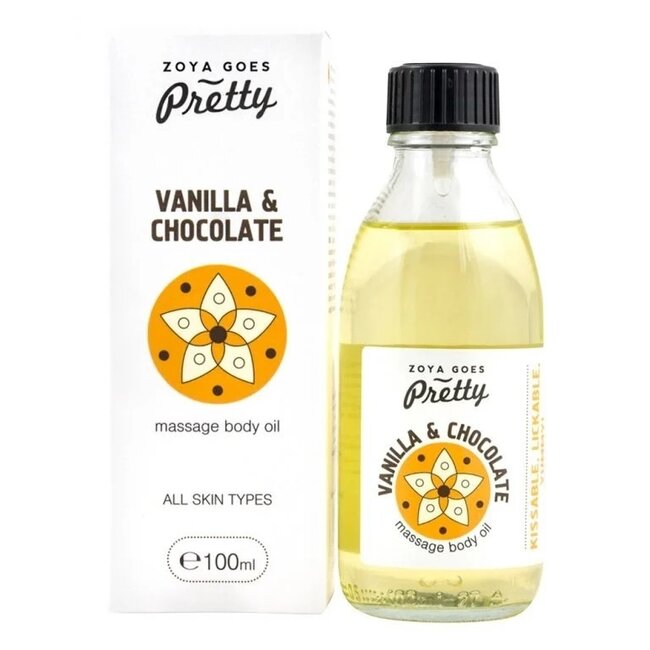 Aceite corporal de masaje Zoya Goes Pretty vainilla y chocolate 100 ml