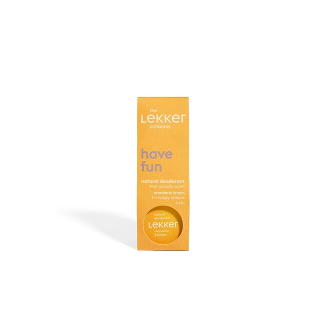 Lekker Company Deodorant mandarin & lemon 30 Gram