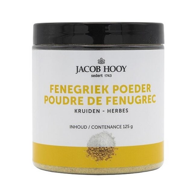 Jacob Hooy Fenugreek seeds ground jar 125 Gram