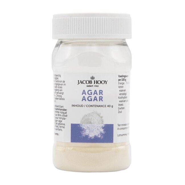 Jacob Hooy Agar agar 40 gramos