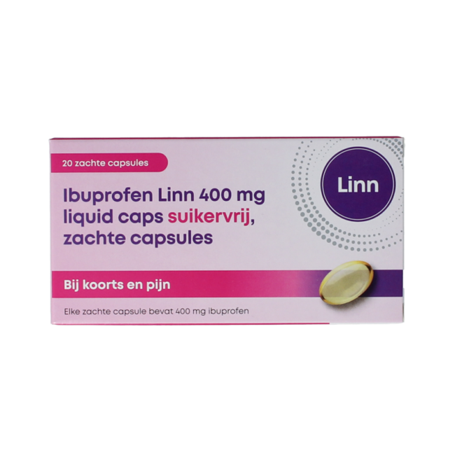 Ibuprofeno líquido 400 mg sin azúcar 20 cápsulas