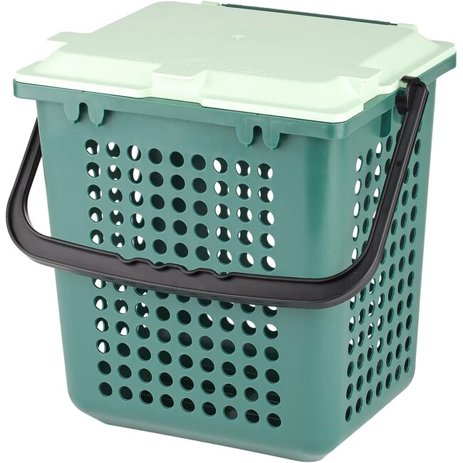 Poubelle Biomat Airbox 26x19,8x25,6 avec perforations, 1 pièce