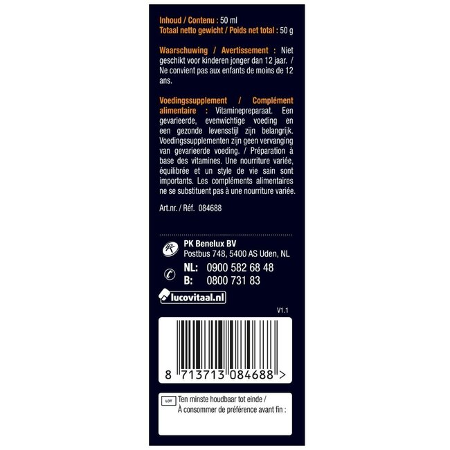 Lucovitaal Vitamina D3 50 Millilitri