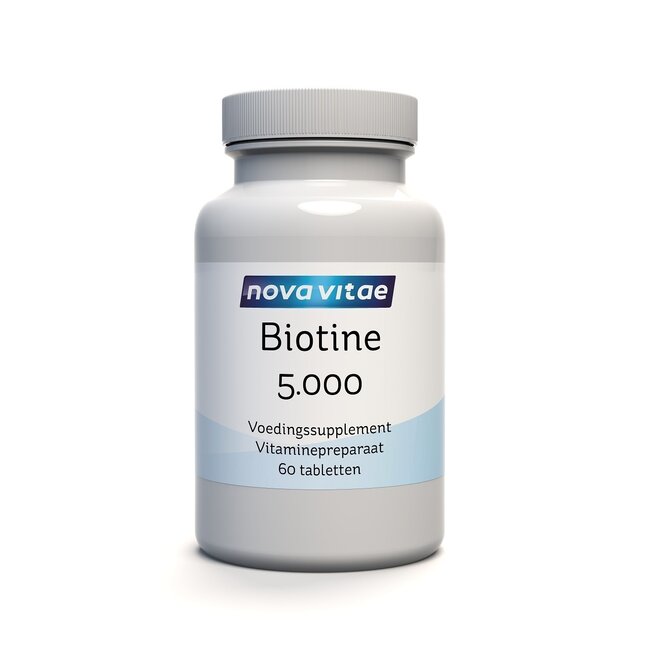Nova Vitae Biotin 5000 mcg 60 Tabletten