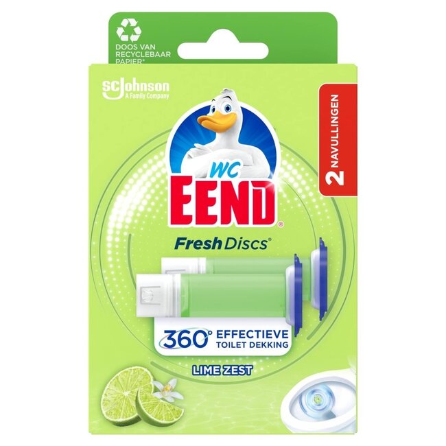 WC Eend Fresh Disk Ricarica Duo Zest di Lime 72 Millilitri