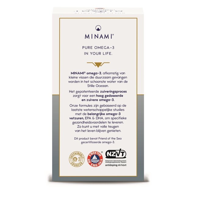 Minami MorEPA Platinum + Vitamina D3 60 cápsulas blandas