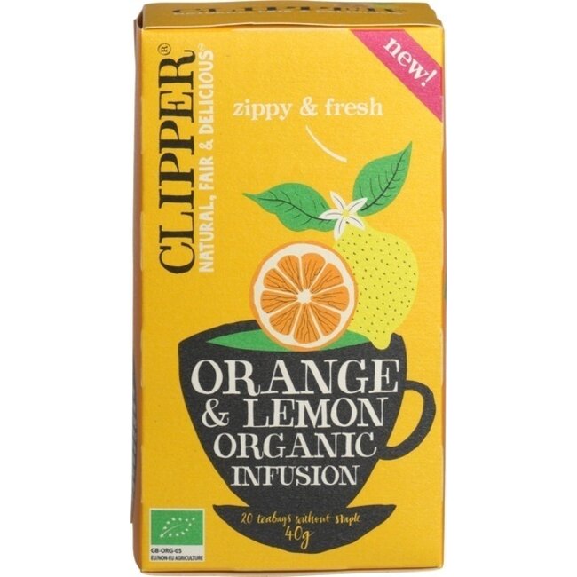Infusión de naranja y limón bio 20 bolsitas