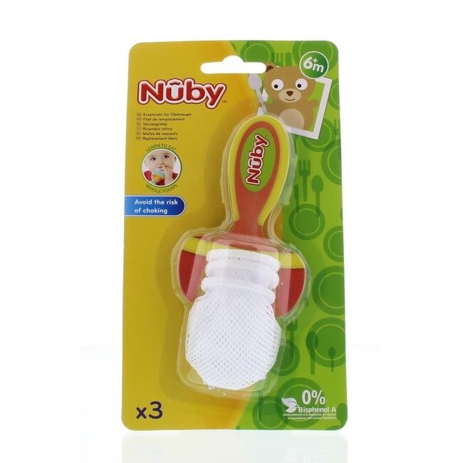Nûby Ersatznetze für den Beißbeutel, 3 Stück