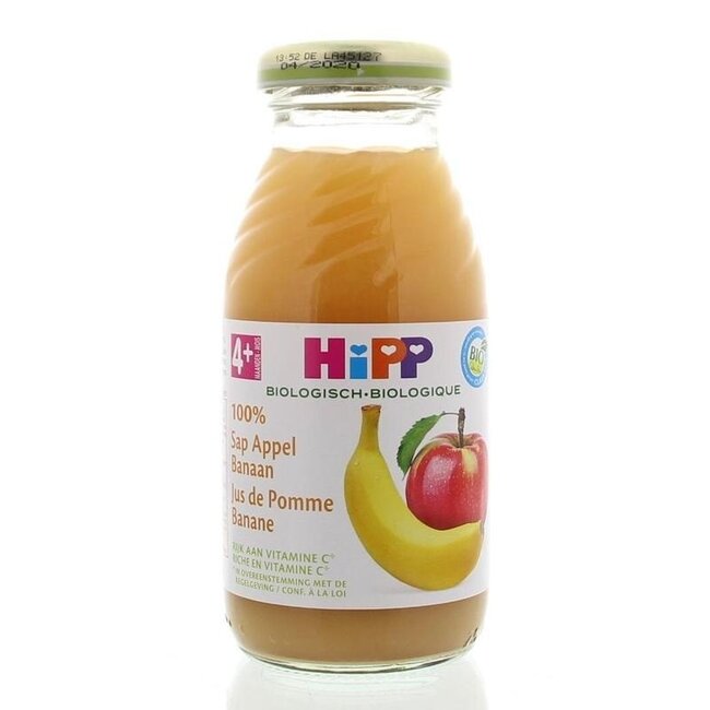 Jus de pomme et banane bio 200 millilitres