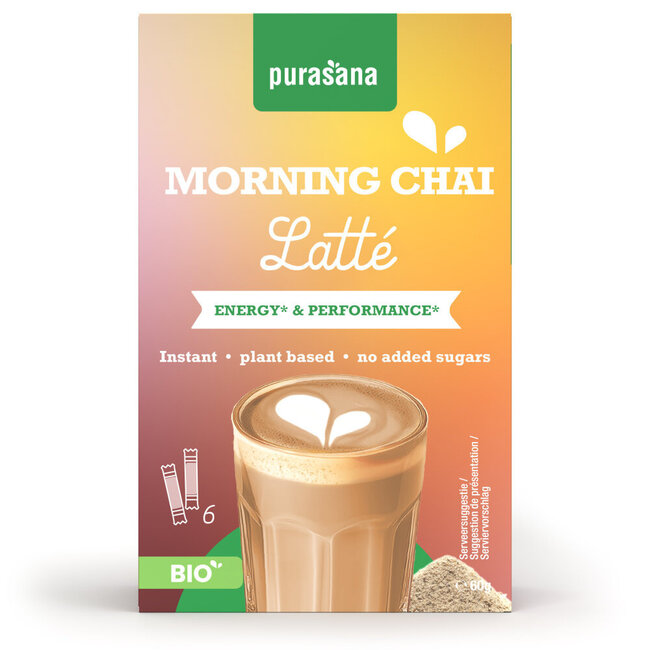 Instant morning chai latte 6x10g organic 60 Gram
