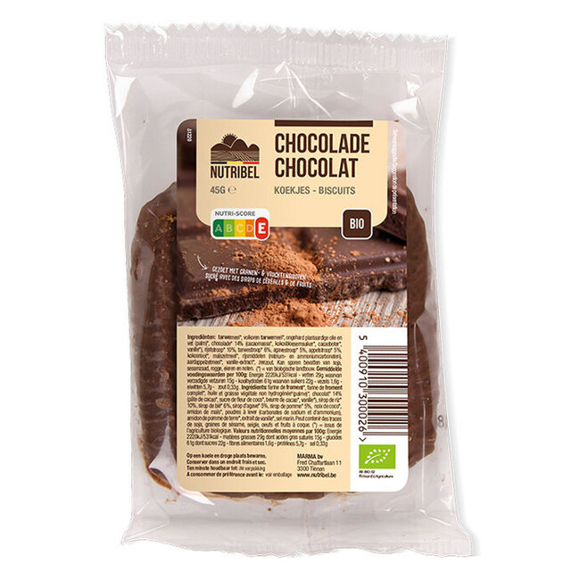Biscuit au chocolat bio 45 grammes