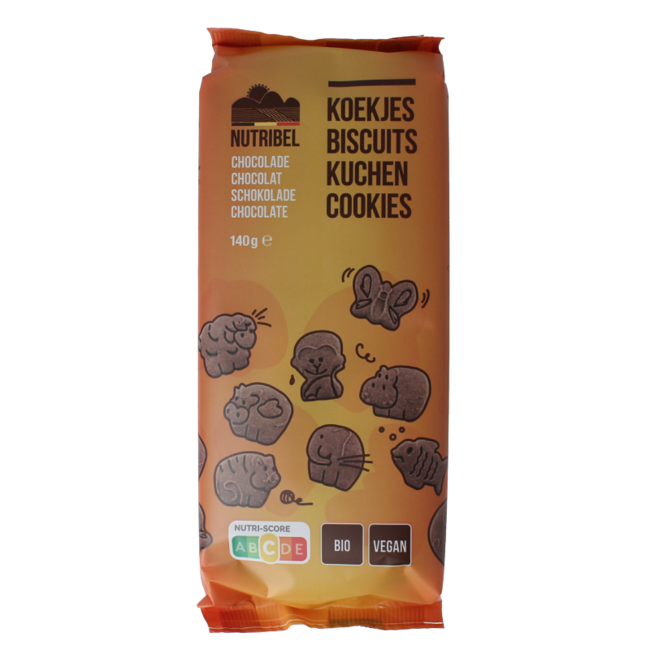 Organic chocolate children's biscuits 140 Gram