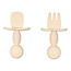 Babybesteck Silikon beige 1 Set