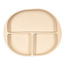 Plato con compartimentos de silicona beige 1 unidad