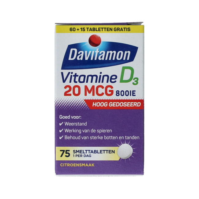 Vitamin D 20 µg 75 Schmelztabletten