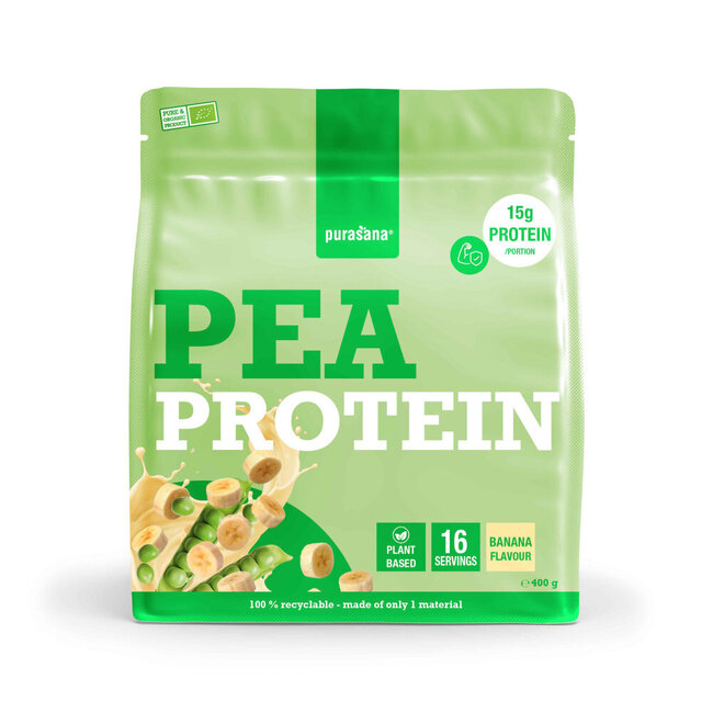 Pflanzenprotein Erbse Banane Bio 400,00 Gramm