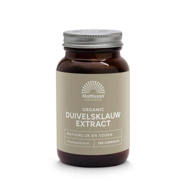 Organic duivelsklauw extract 300mg bio 120 Vegetarische capsules