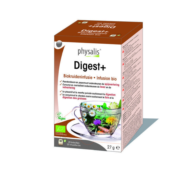 Physalis Digest+ té bio 20 bolsitas