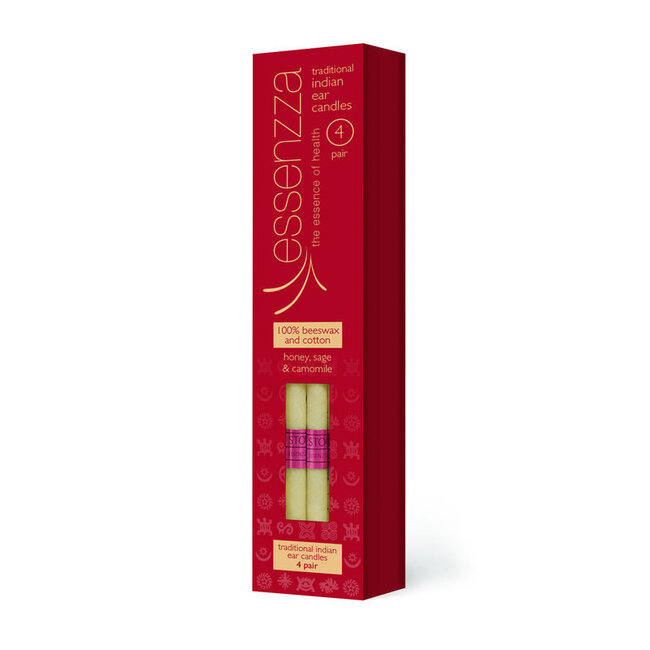 Velas de oído indias Fuss Free Nat, 4 pares