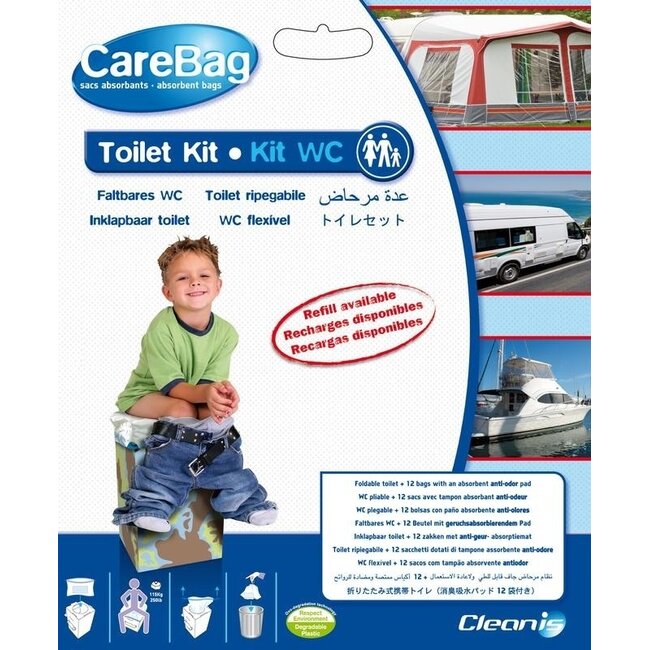 Przenośna toaleta składana CareBag, 1 zestaw