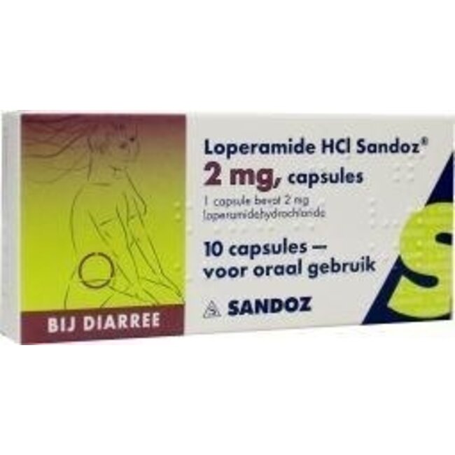 Sandoz Loperamide 2mg 10 Capsules