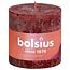 Bolsius Rustiekkaars shine 100/100 velvet red 1 Stuks
