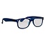 Leesbril wayfarer mat blauw +3.00 1 Stuks