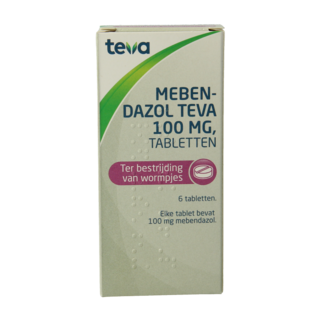 Teva Mebendazol 100mg 6.00 Stuks