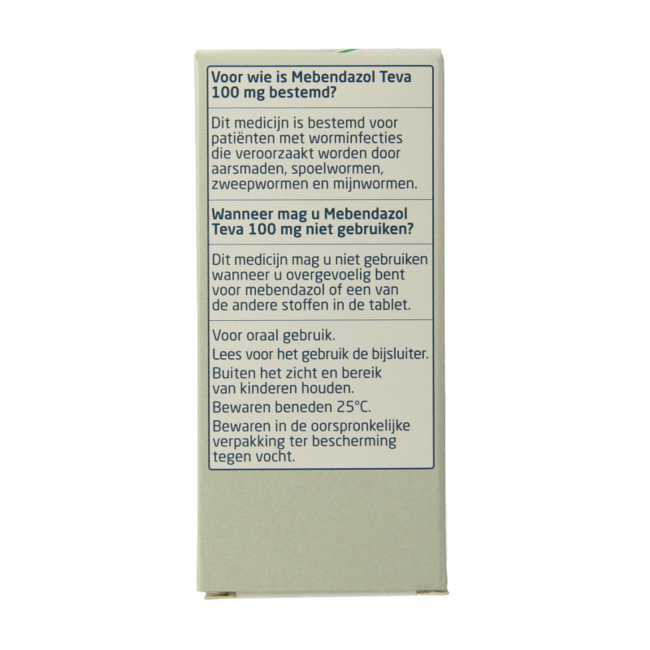 Mebendazol 100mg 6.00 Stuks