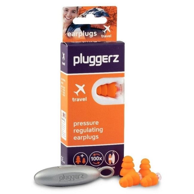 Pluggerz Travel Bouchons d'oreilles 2 paires