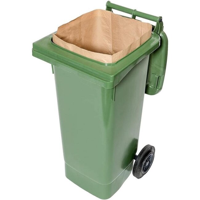 Sacchi Biomat in carta compostabile per contenitori 240 litri (25 Pezzi)
