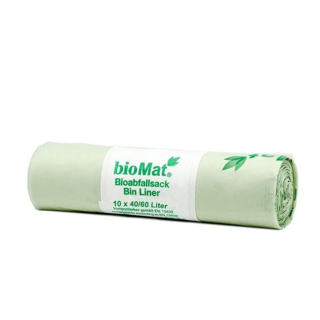 Biomat Worek na odpady kompostowalny 40/60 litrów, 10 sztuk