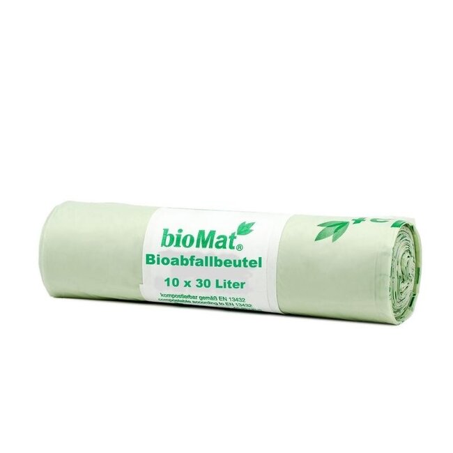 Kompostowalne worki na śmieci Biomat 30 litrów, 10 sztuk