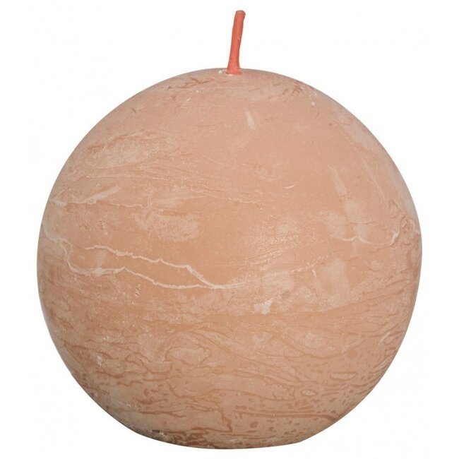 Bolsius Rustiek Kugelkerze Shine 76 Misty Pink 1 Stück