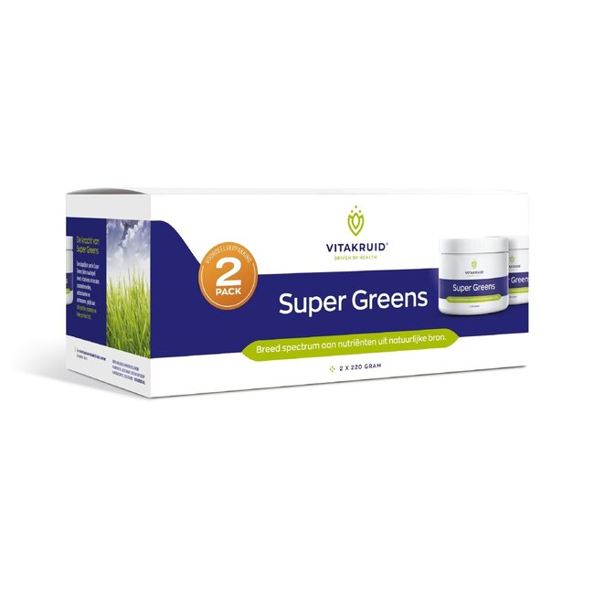 Super Greens 2-Pack with Probiotics & Enzymes, 2 Pieces