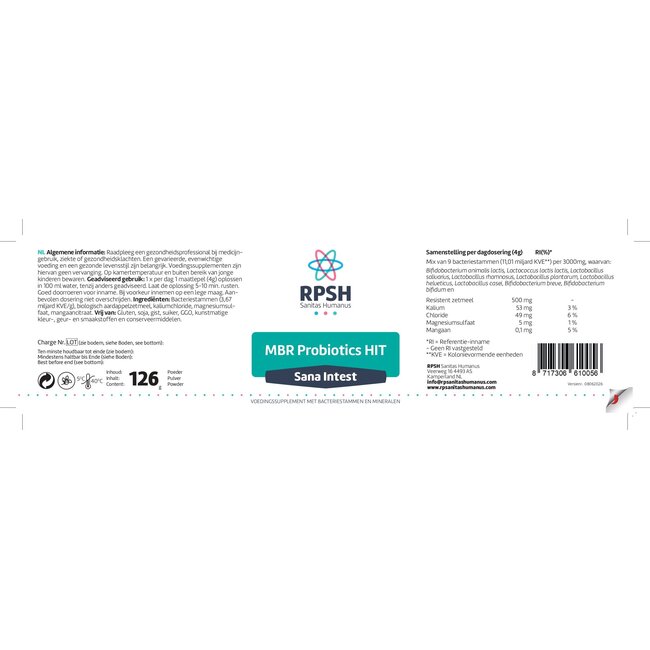 MBR probiotics HIT 126.00 Gram