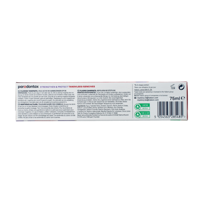 Tandpasta strenghten protect whitening 75.00 Milliliter