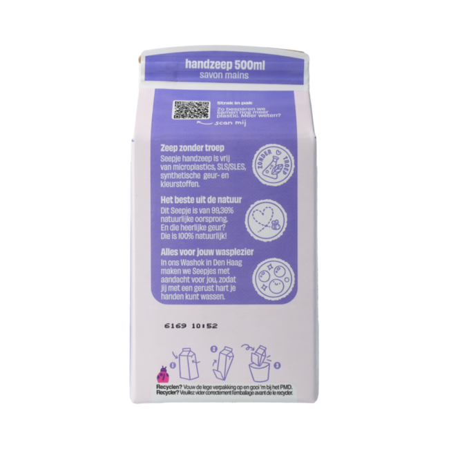 Handzeep lavendel tonka refill 500.00 Milliliter