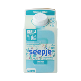 Seepje Handzeep eucalyptus rozemarijn refill 500.00 Milliliter