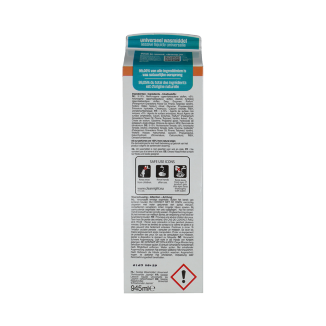 Wasmiddel universeel refill pak 945.00 Milliliter