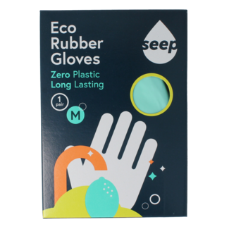 Seep Handschoen rubber eco maat M 1.00 Paar