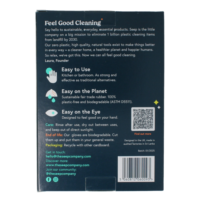 Handschoen rubber eco maat M 1.00 Paar